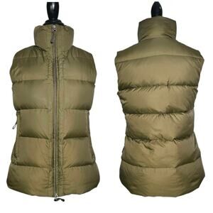 Banana Republic | Women | Vtg Olive Green Down Fill Sporty Puffer Vest | Small